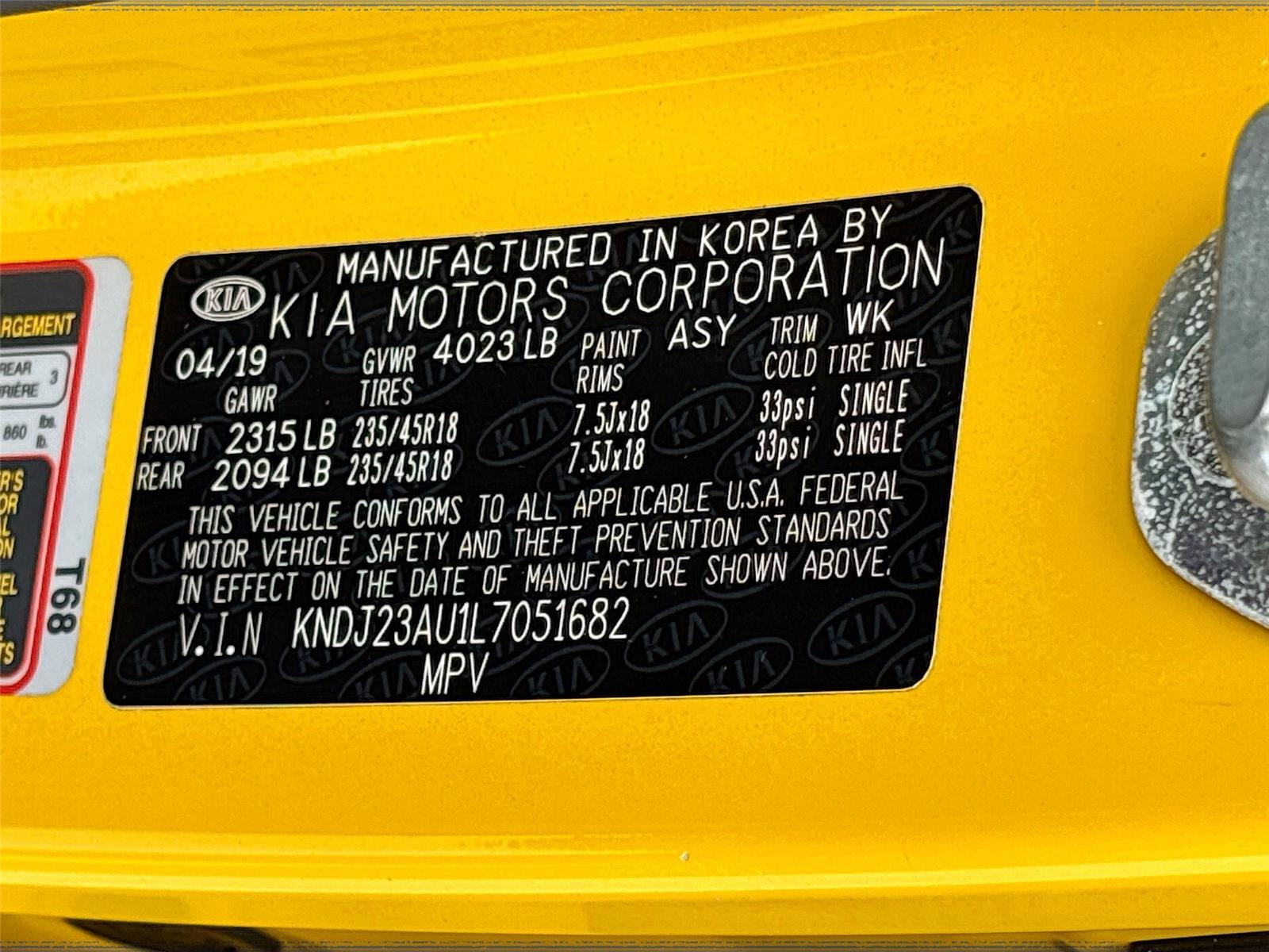 2020 KIA SOUL LX/X LINE/