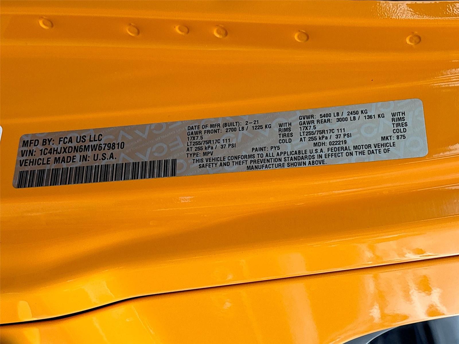 2021 JEEP WRANGLER UNLIMI