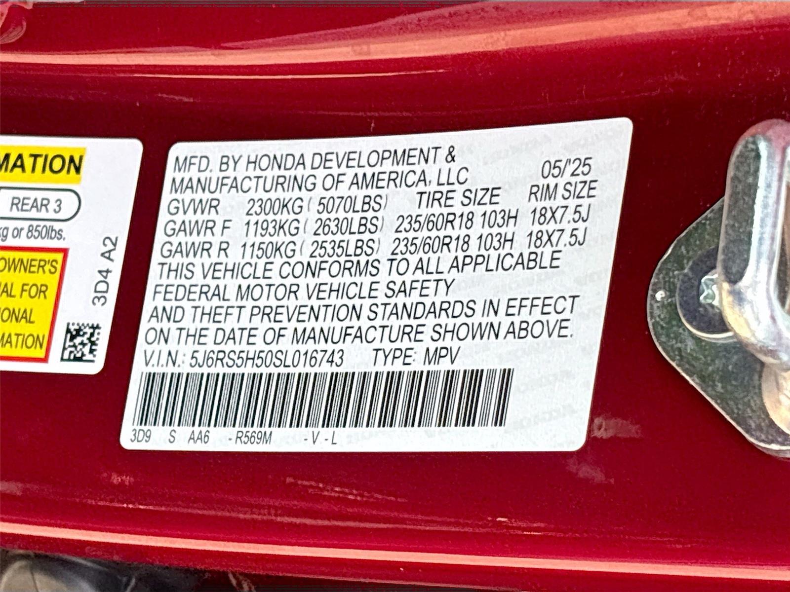 2025 Honda CR-V Hybrid Sport