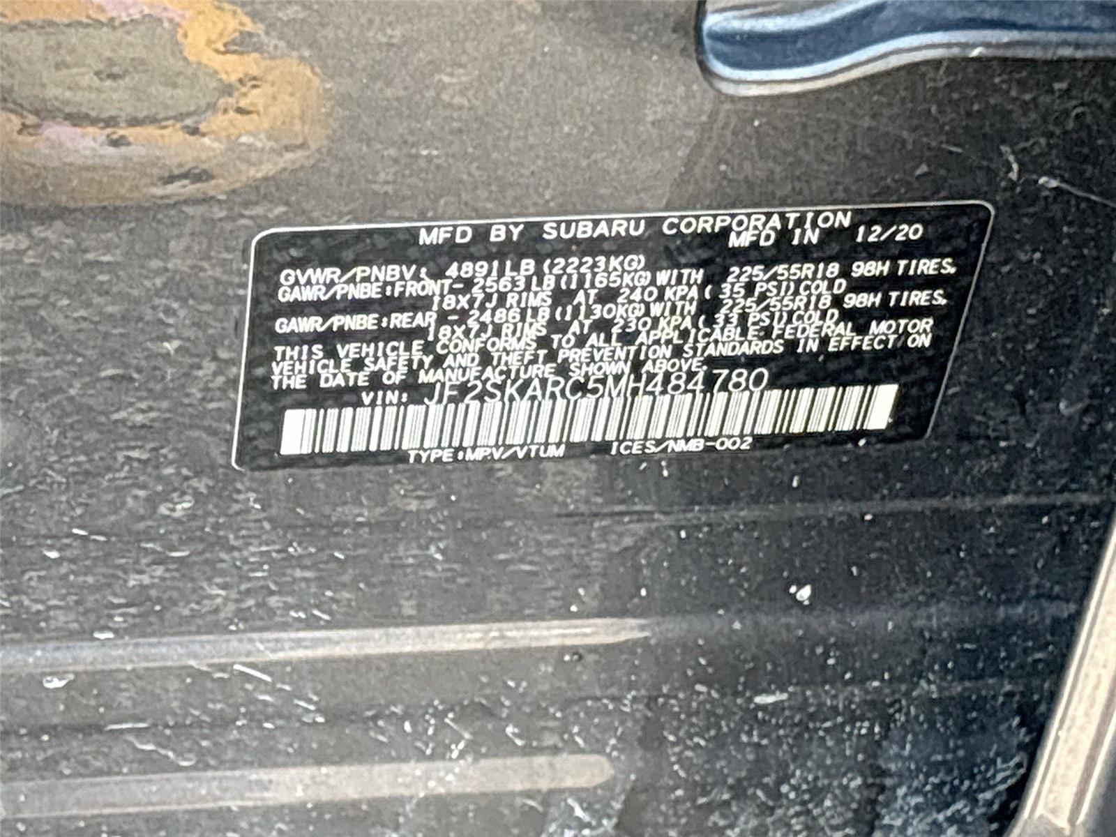 2021 SUBARU FORESTER SPORT