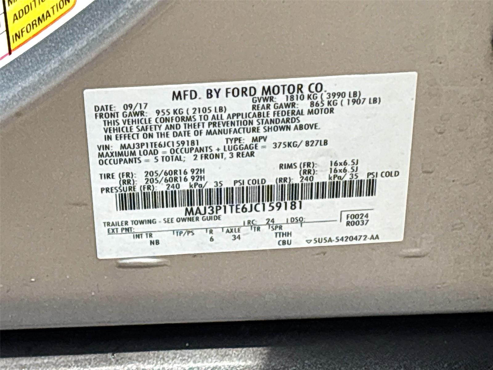 2018 Ford EcoSport SE