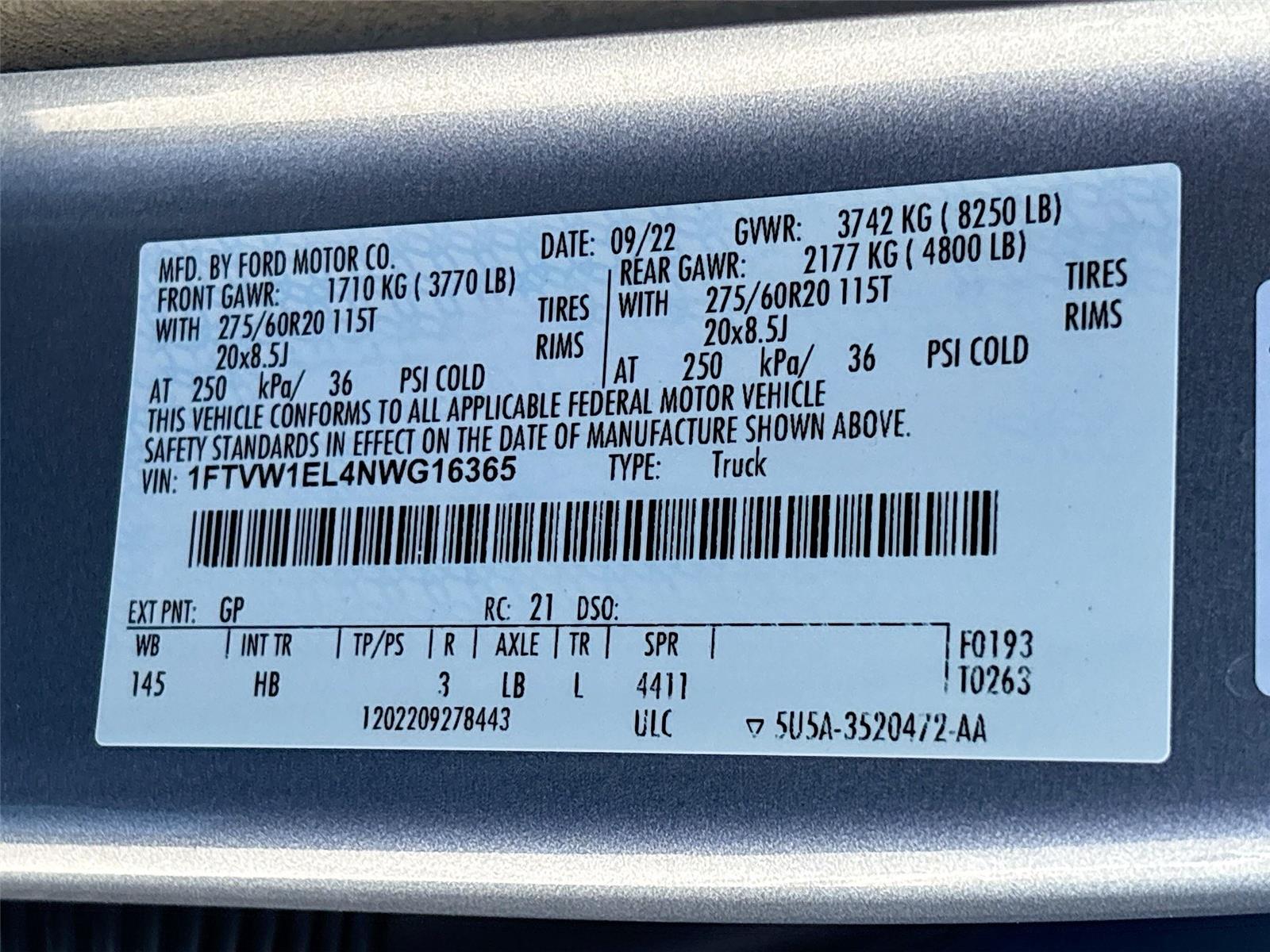 2022 Ford F-150 Lightning LARIAT