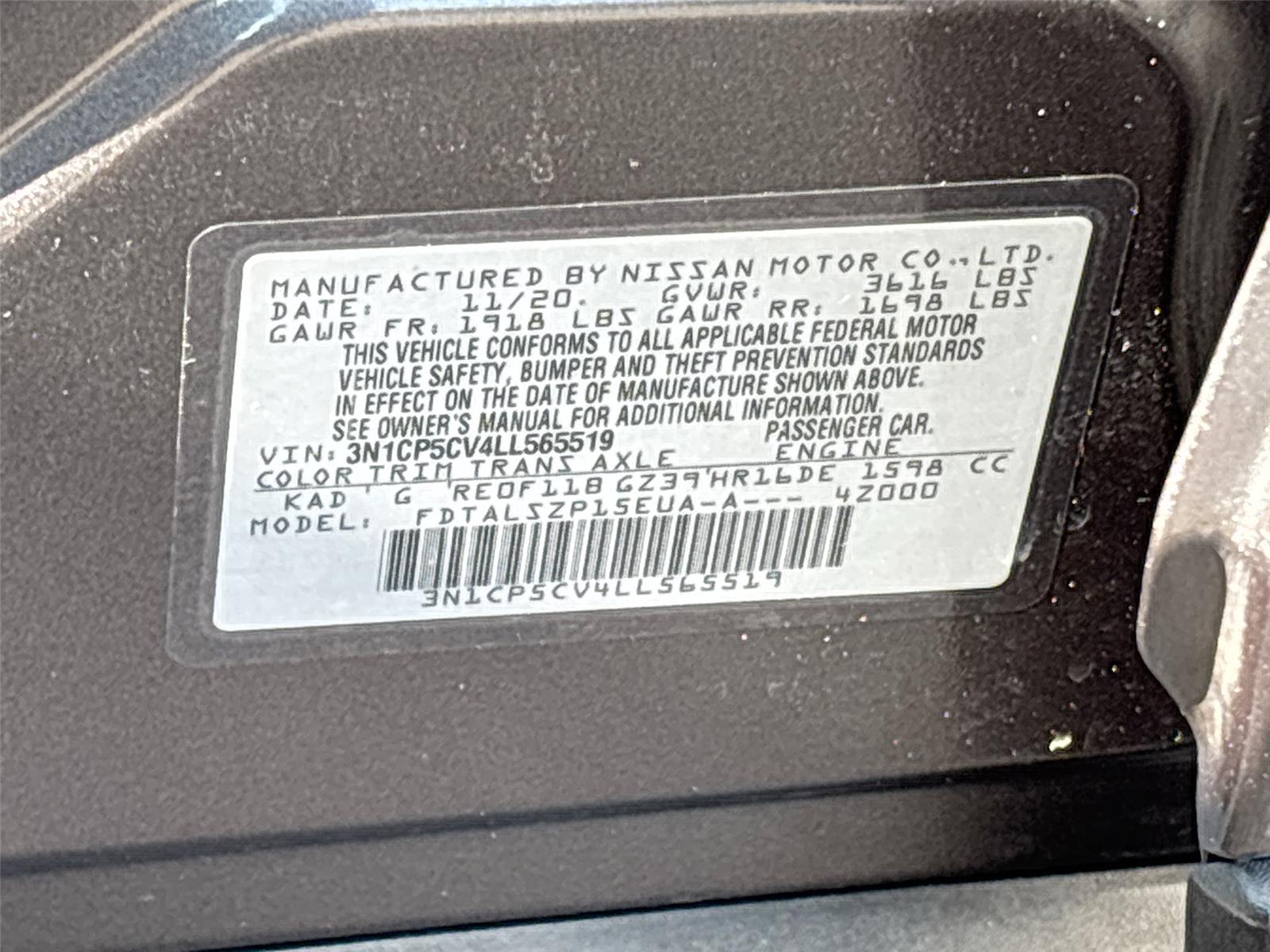 2020 Nissan Kicks SV