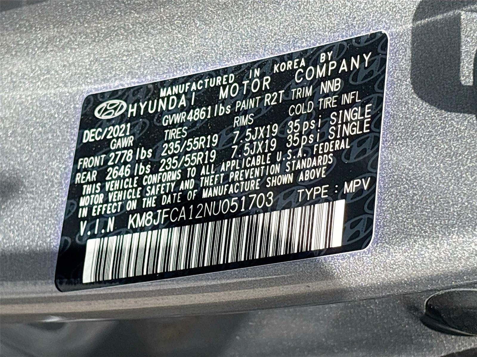 2022 Hyundai Tucson Hybrid SEL Convenience