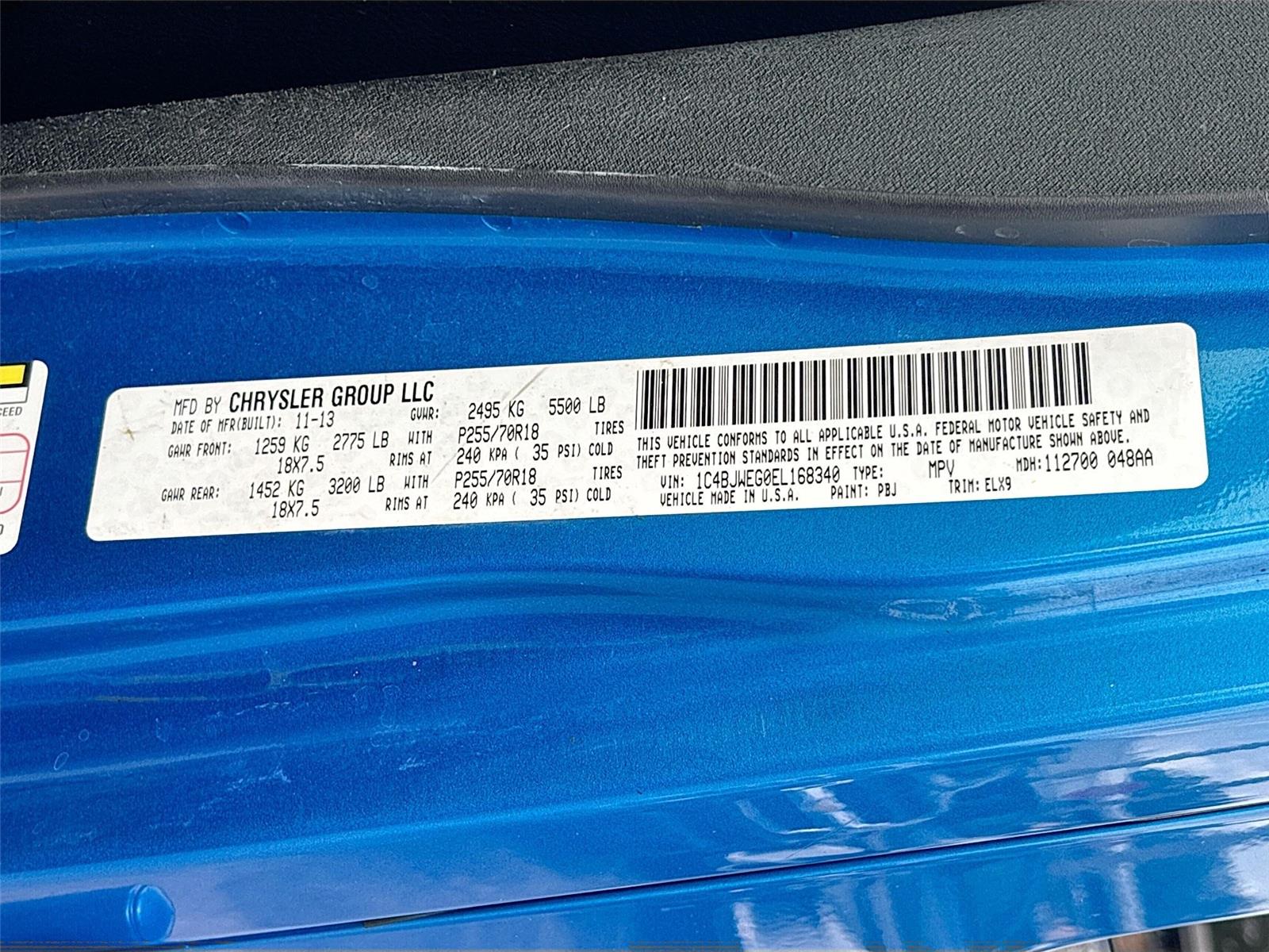 2014 JEEP WRANGLER UNLIMI