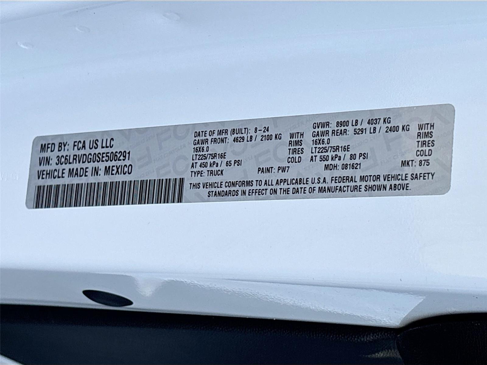 2025 Ram ProMaster Cargo Van Tradesman