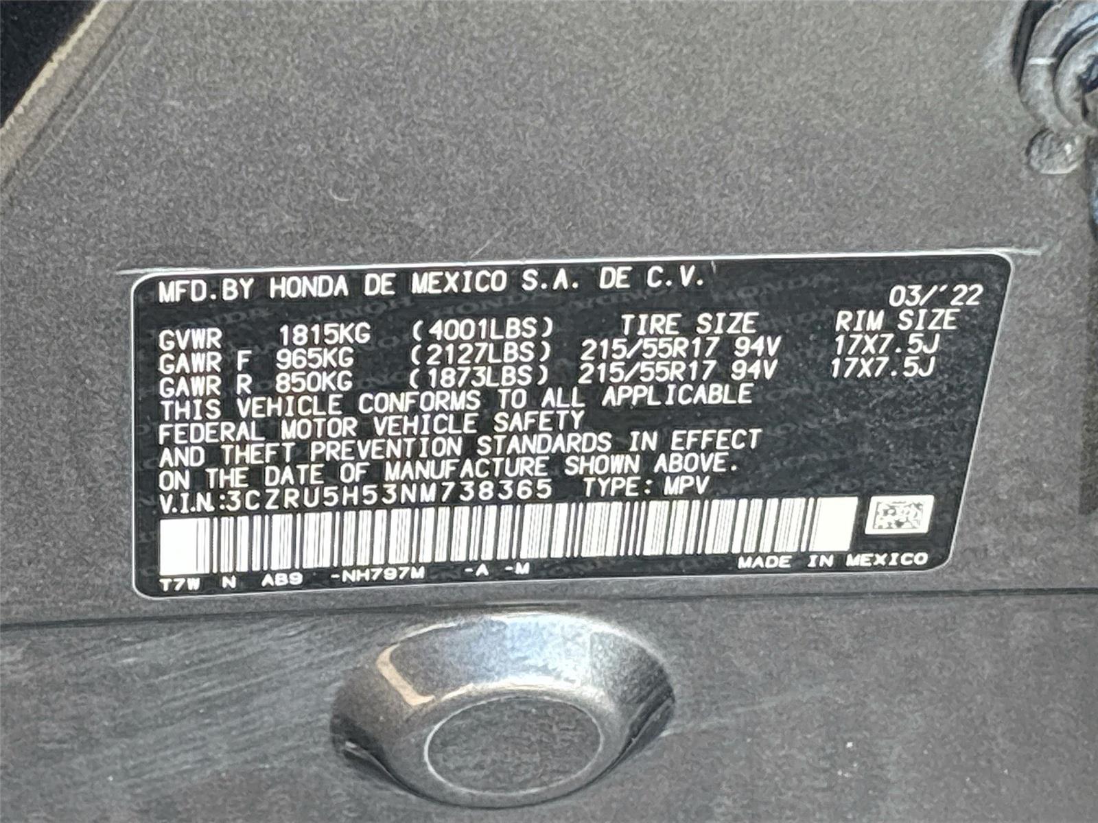 2022 Honda HR-V EX