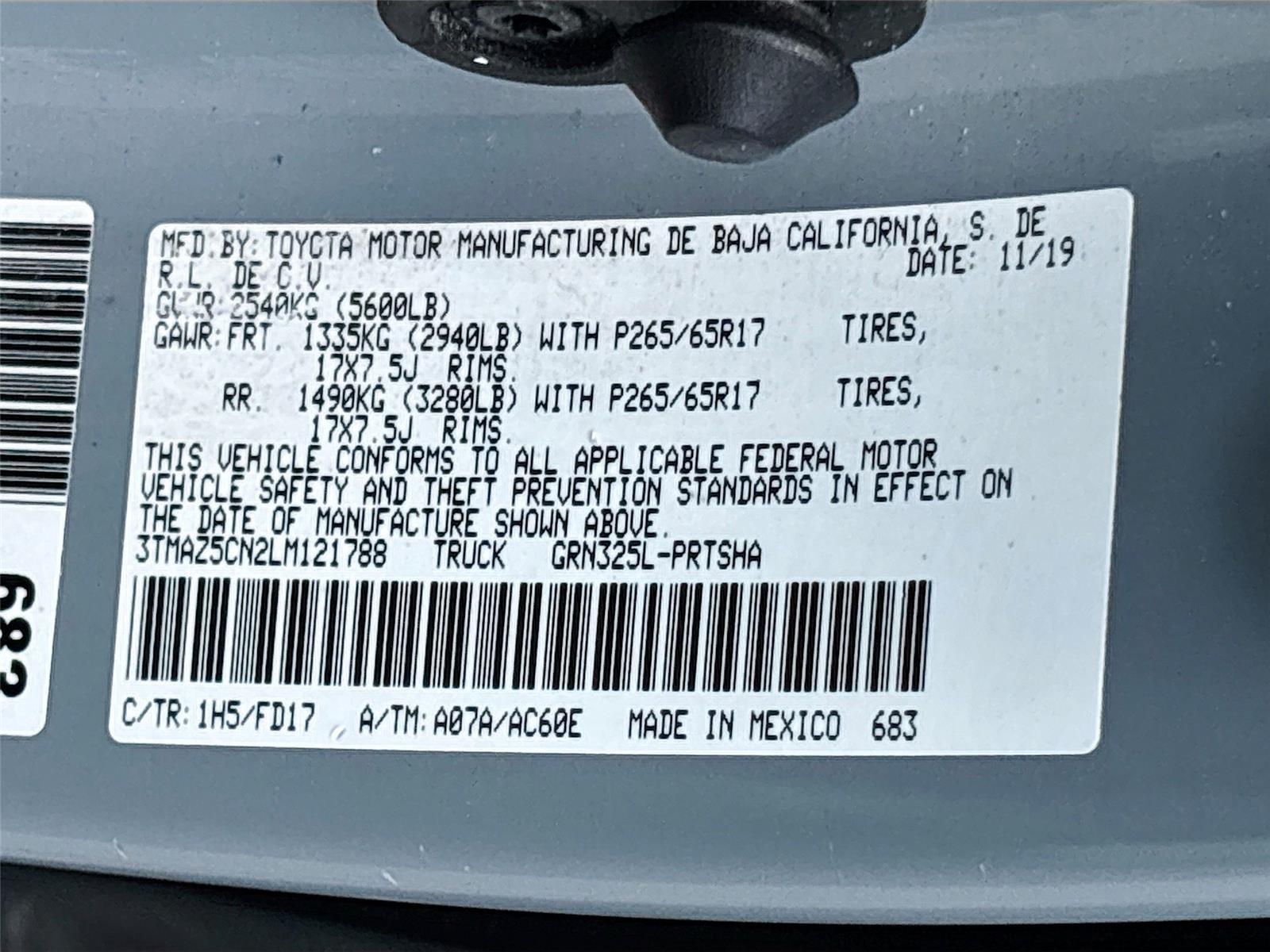 2020 Toyota Tacoma TRD Sport