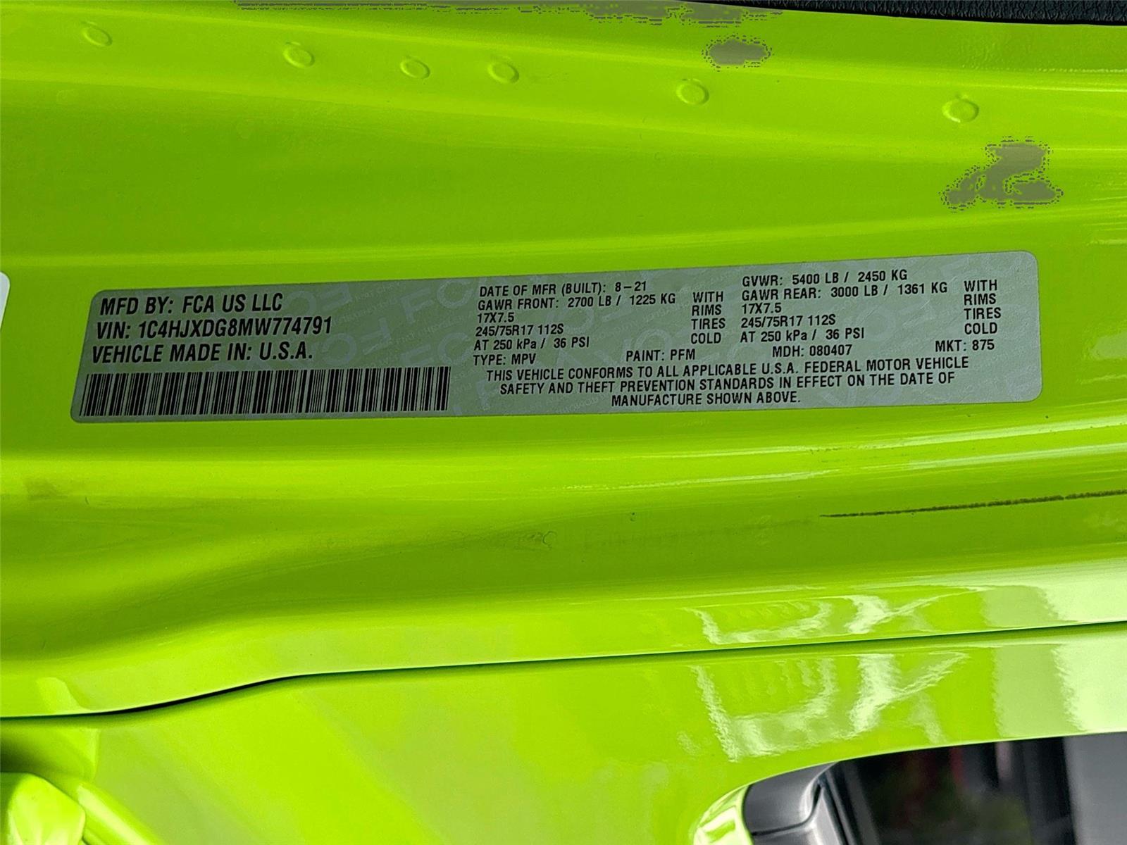 2021 Jeep Wrangler Unlimited Sport
