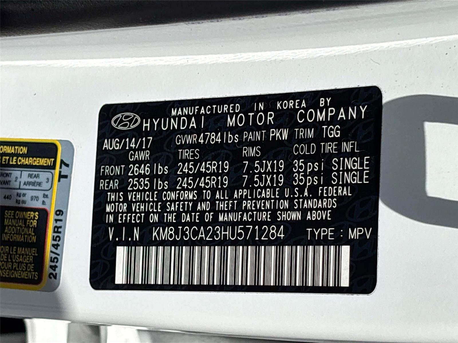 2017 HYUNDAI TUCSON LIMITD/S