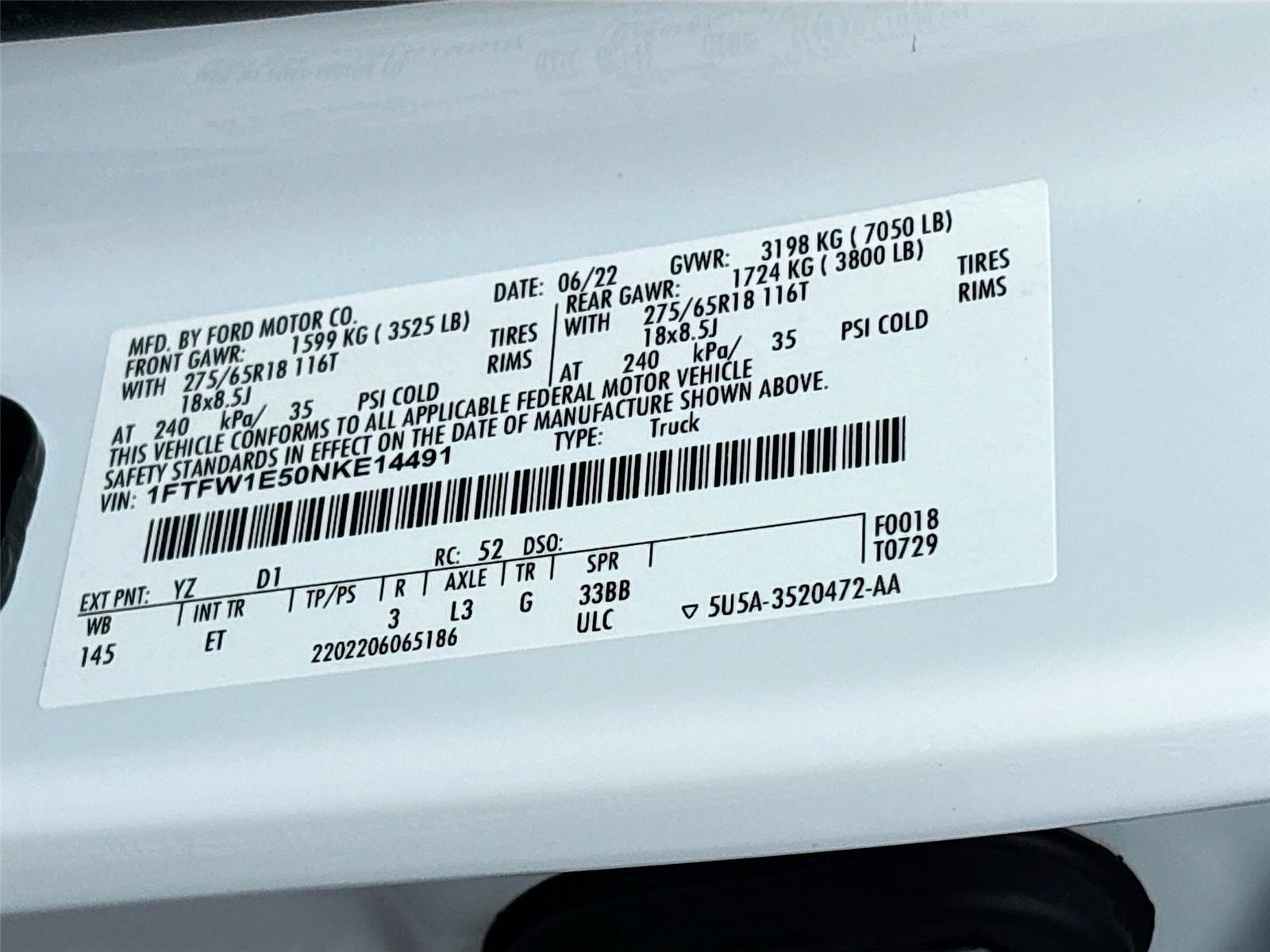 2022 Ford F-150 LARIAT