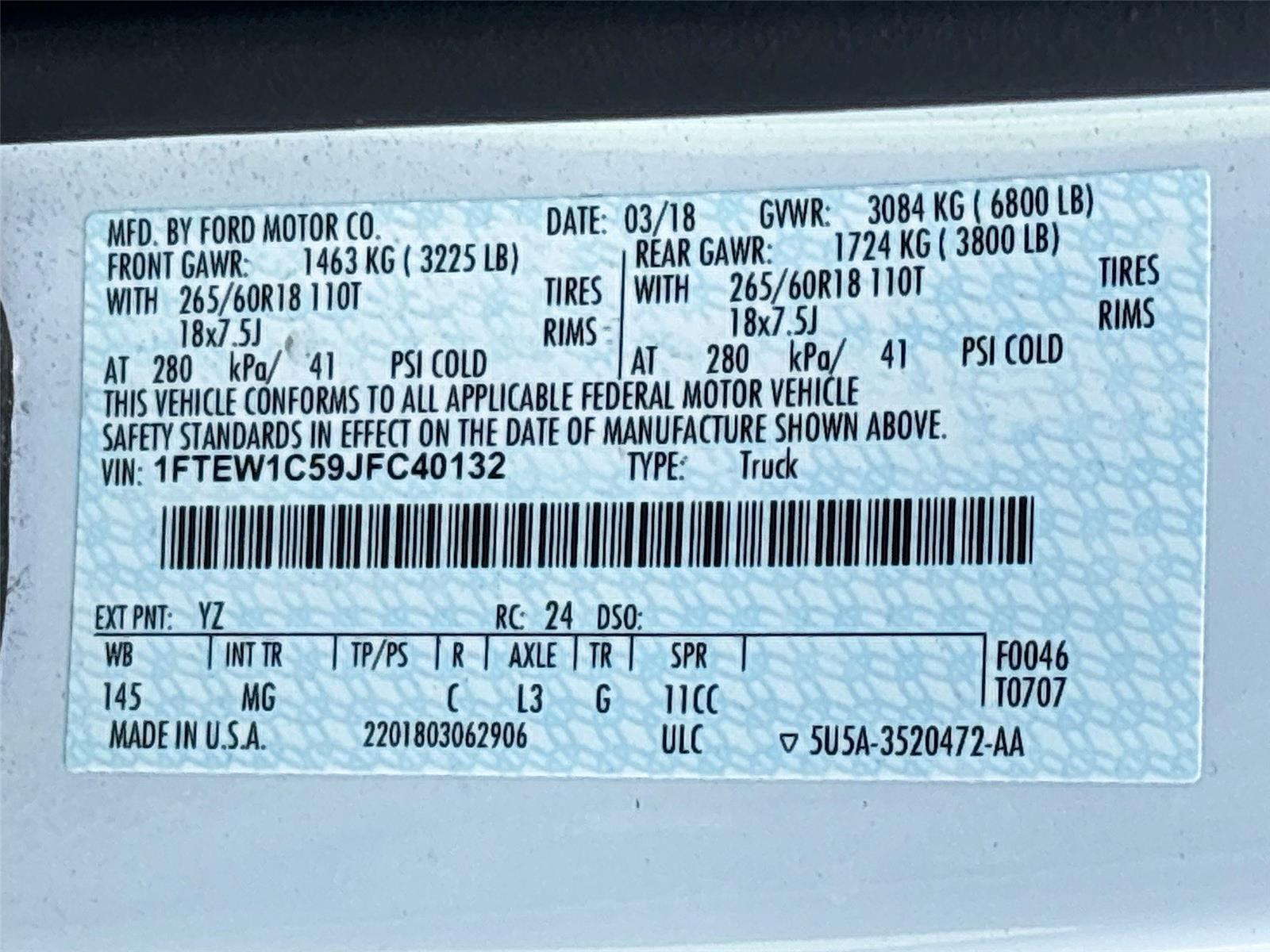 2018 Ford F-150 XLT