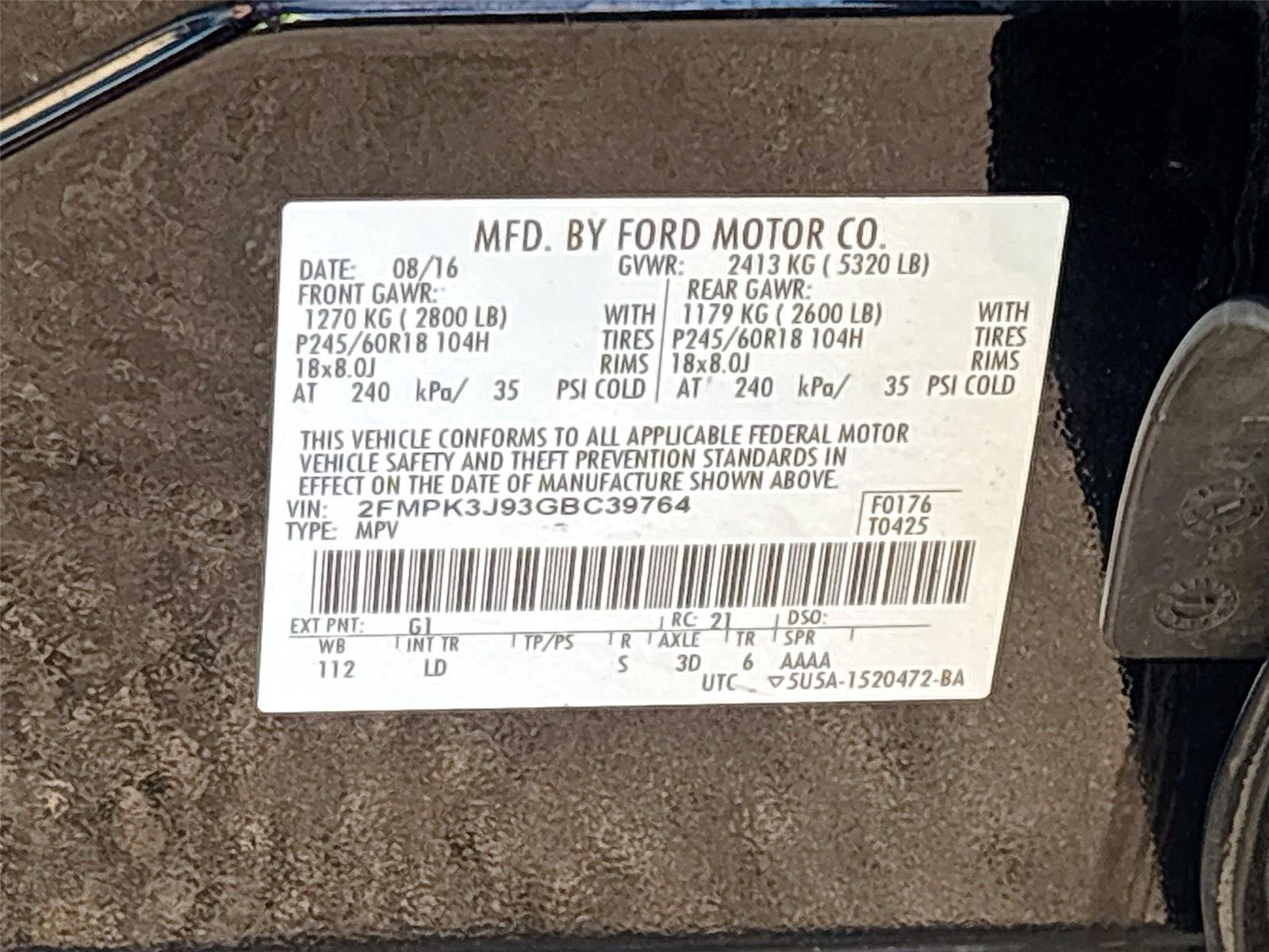 2016 Ford Edge SEL