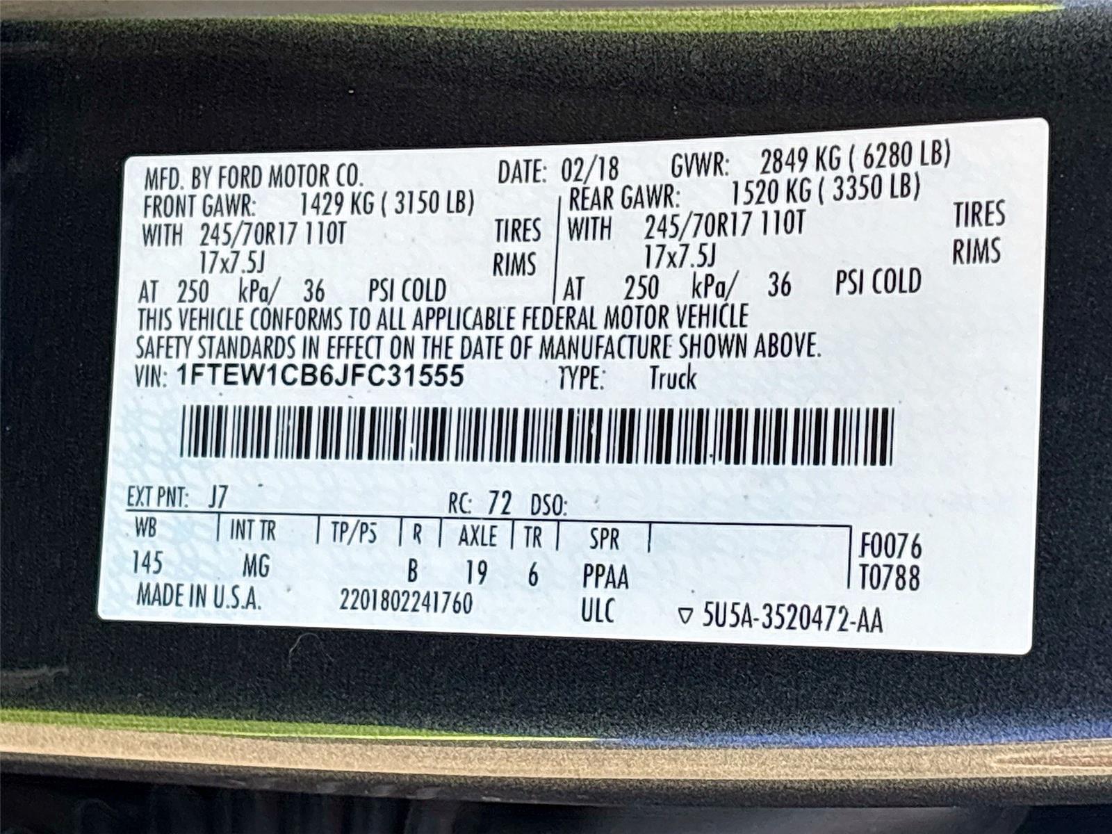 2018 Ford F-150 XLT