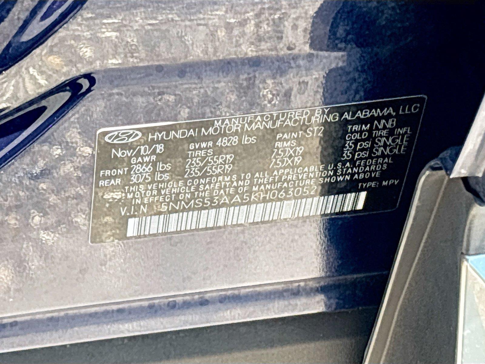 2019 Hyundai Santa Fe Ultimate