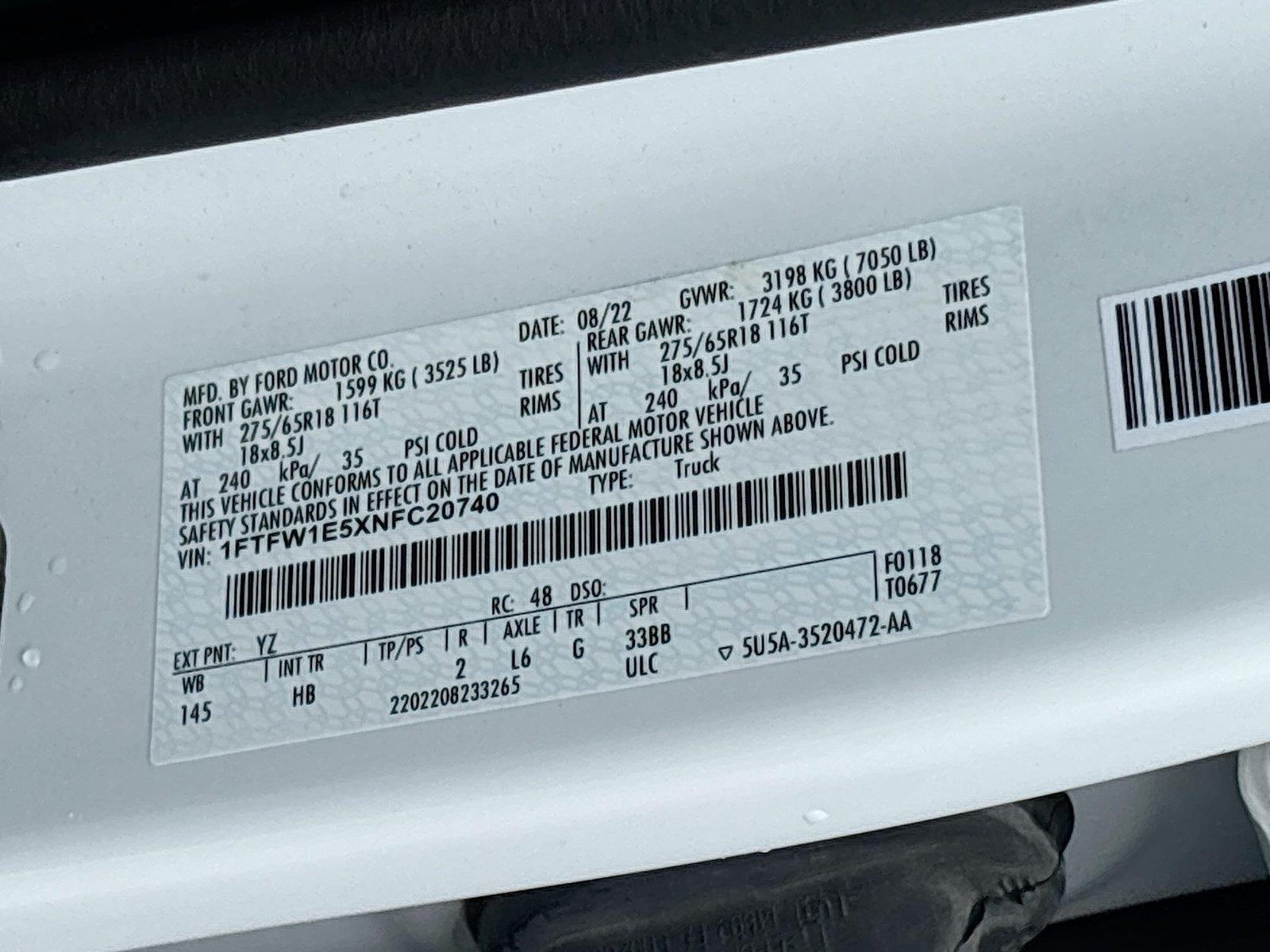 2022 Ford F-150 LARIAT