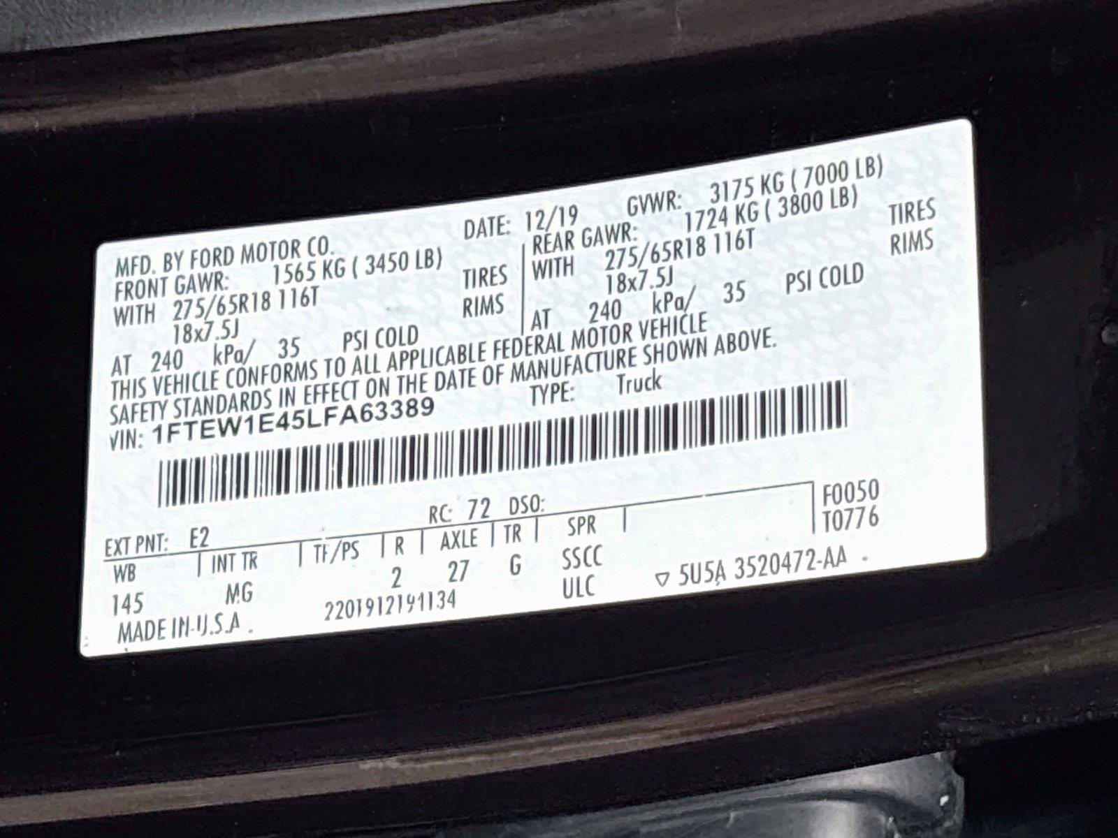 2020 Ford F-150 XLT