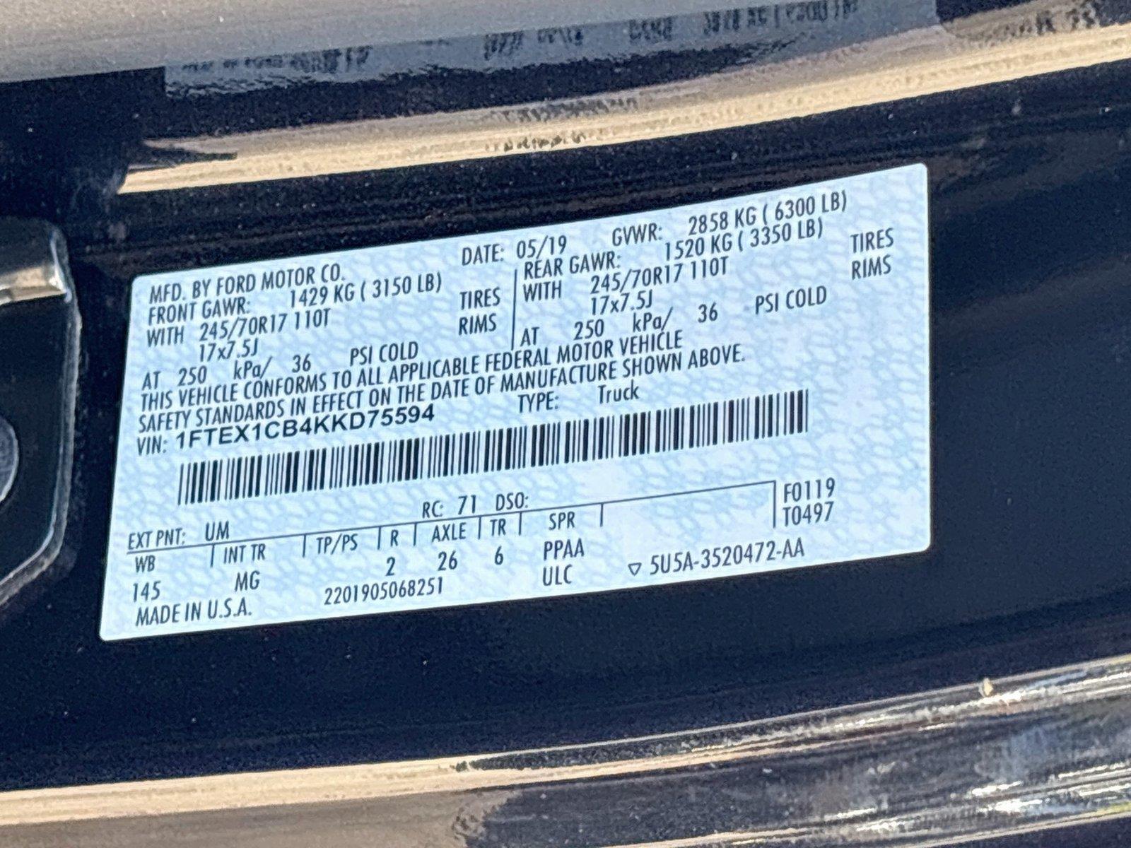 2019 Ford F-150 XLT