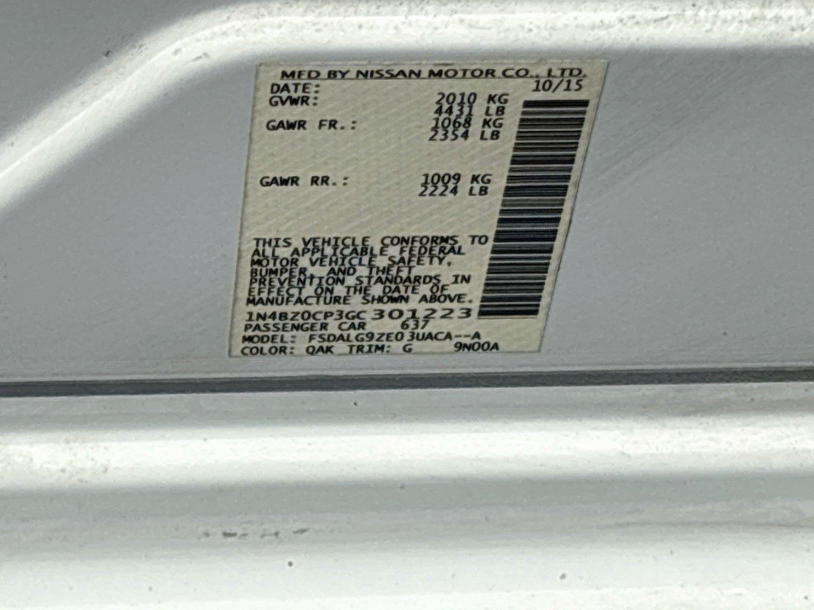 2016 Nissan LEAF SL