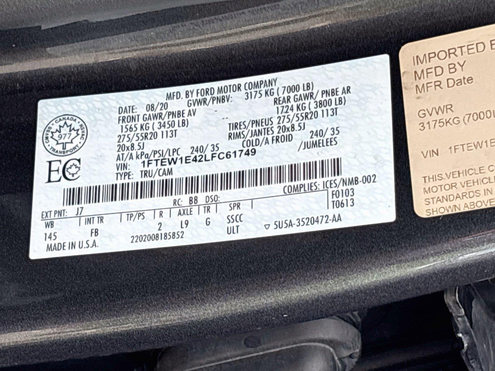 2020 Ford F-150 XLT