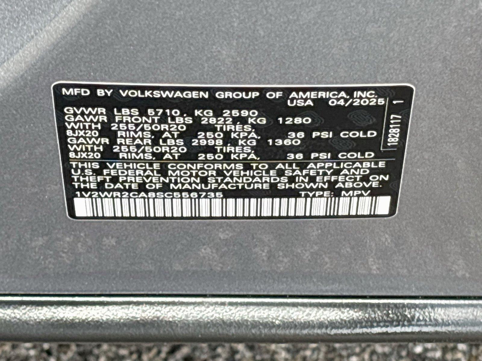 2025 VOLKSWAGEN ATLAS SE