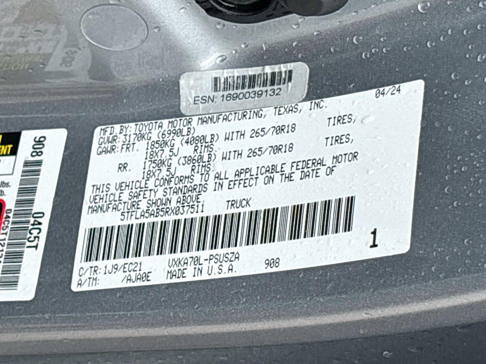 2024 TOYOTA TUNDRA CREWMAX