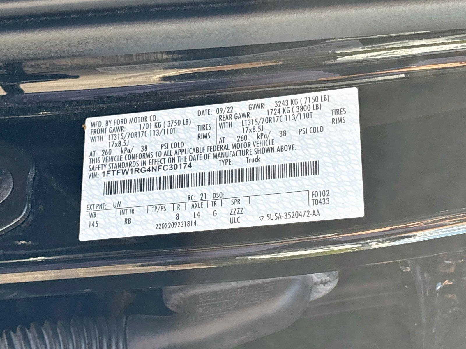 2022 Ford F-150 Raptor