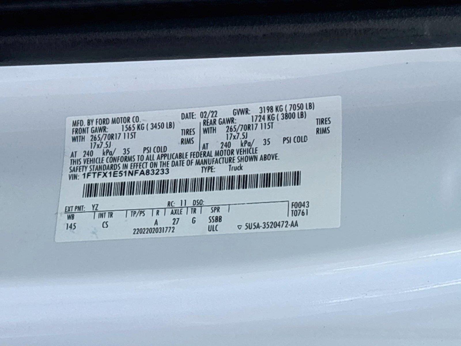 2022 Ford F-150 XL