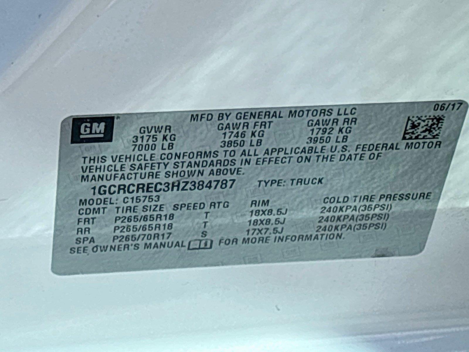 2017 CHEVROLET SILVERADO C1500