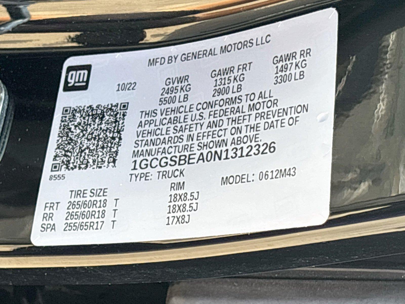 2022 Chevrolet Colorado 2WD Work Truck
