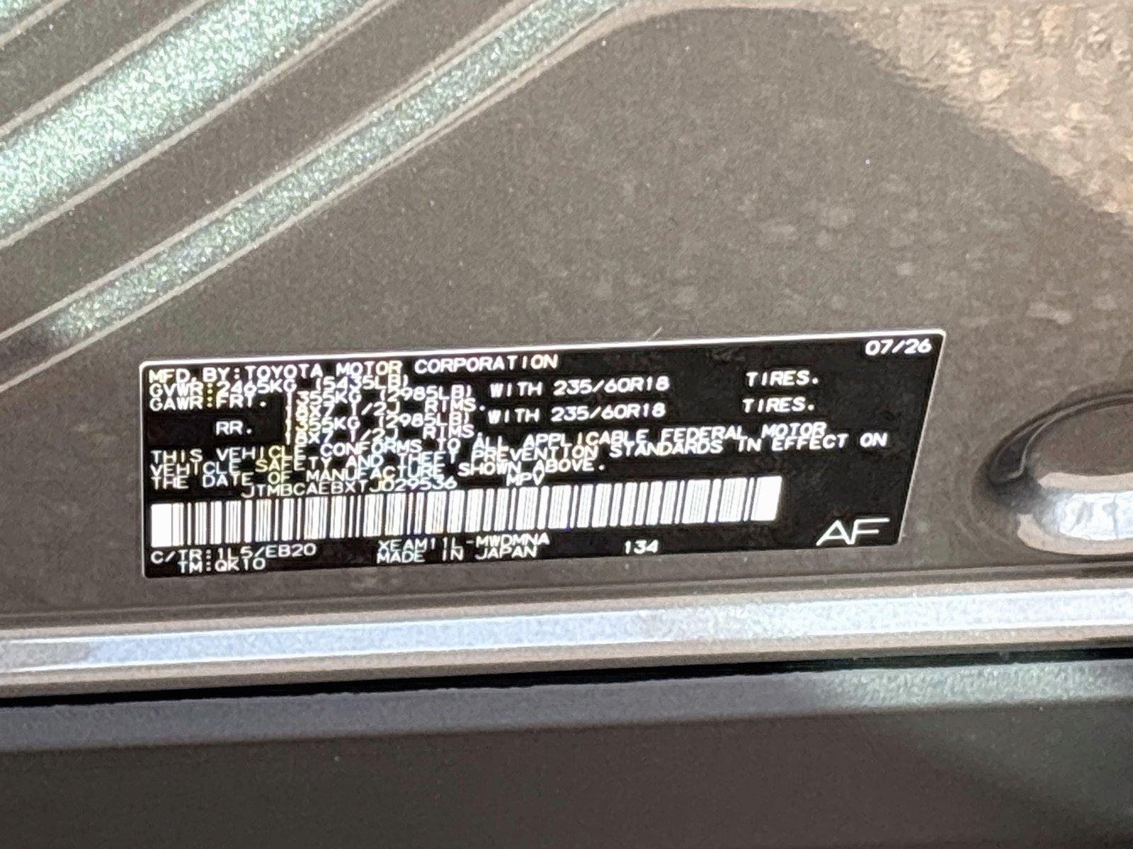 2026 TOYOTA BZ XLE/LIMITED