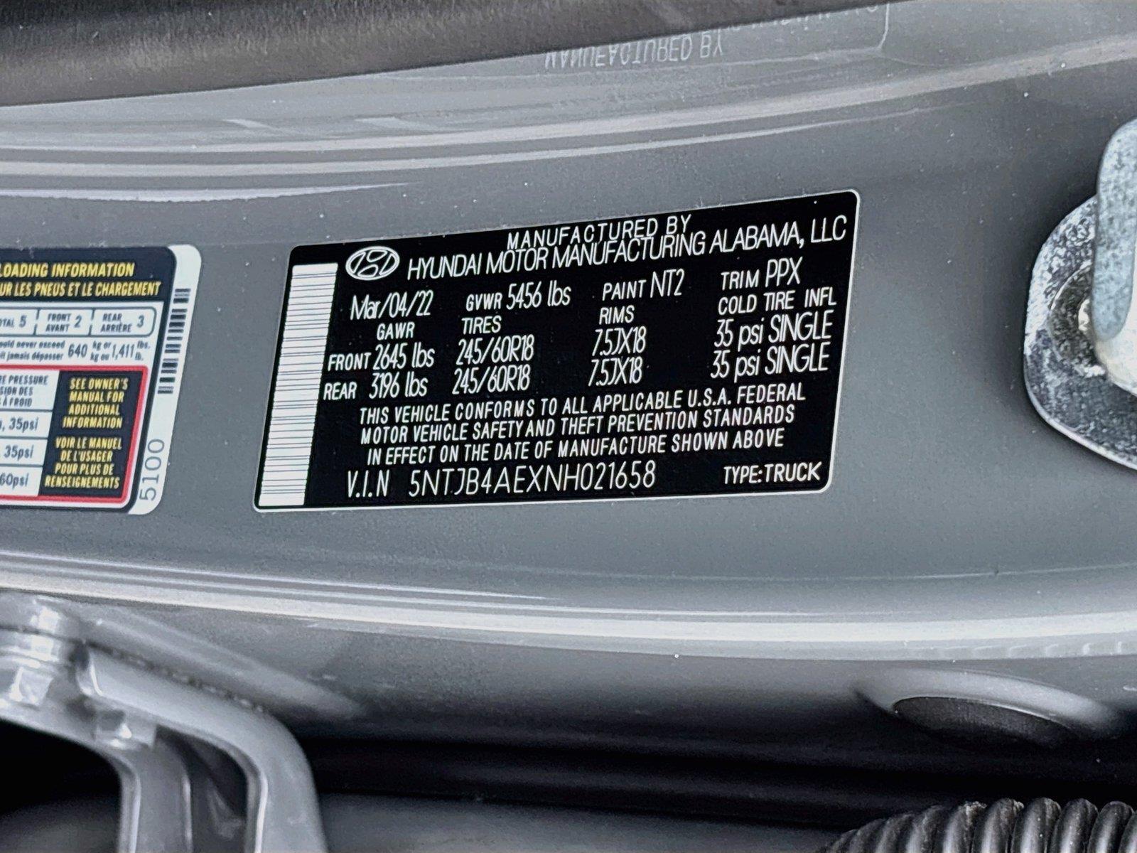 2022 Hyundai Santa Cruz SEL