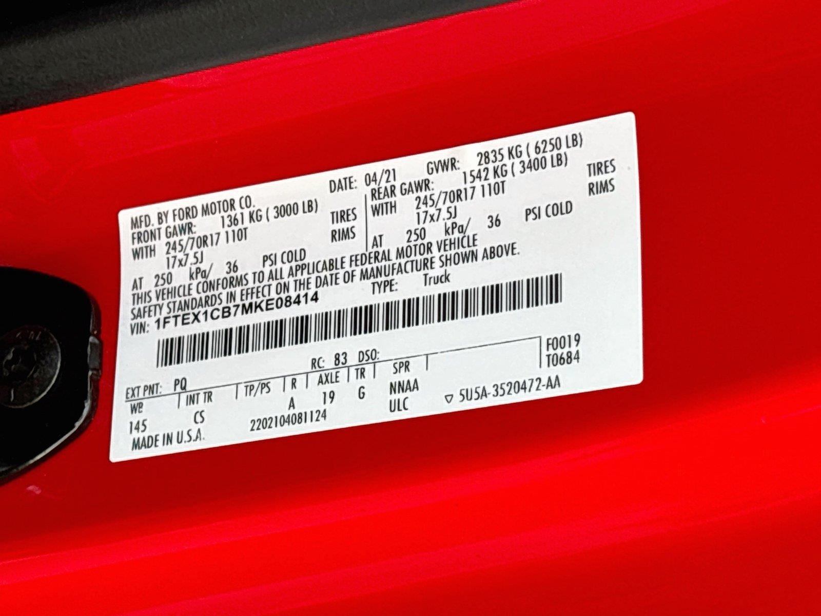 2021 Ford F-150 XL