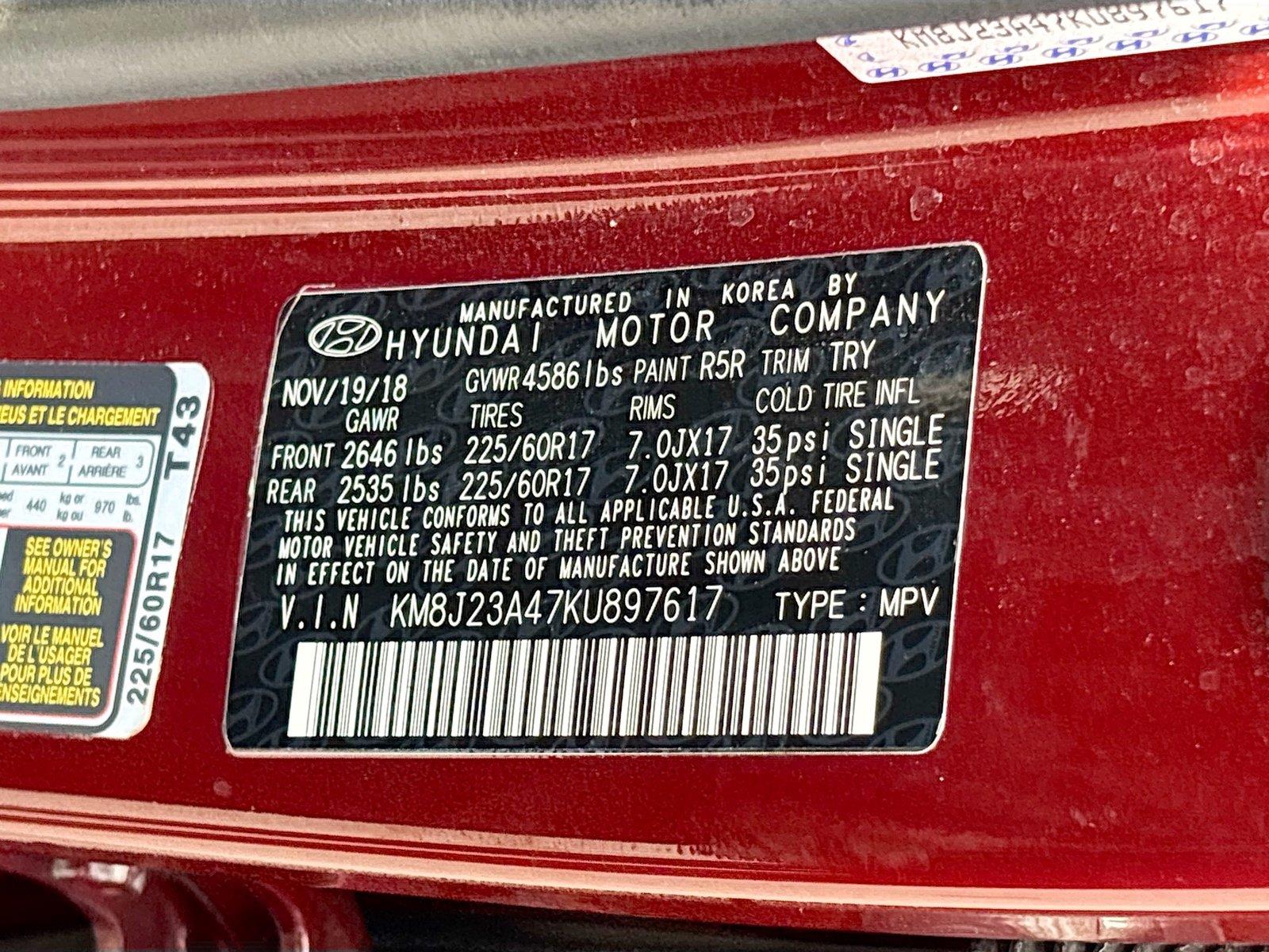 2019 Hyundai Tucson SE