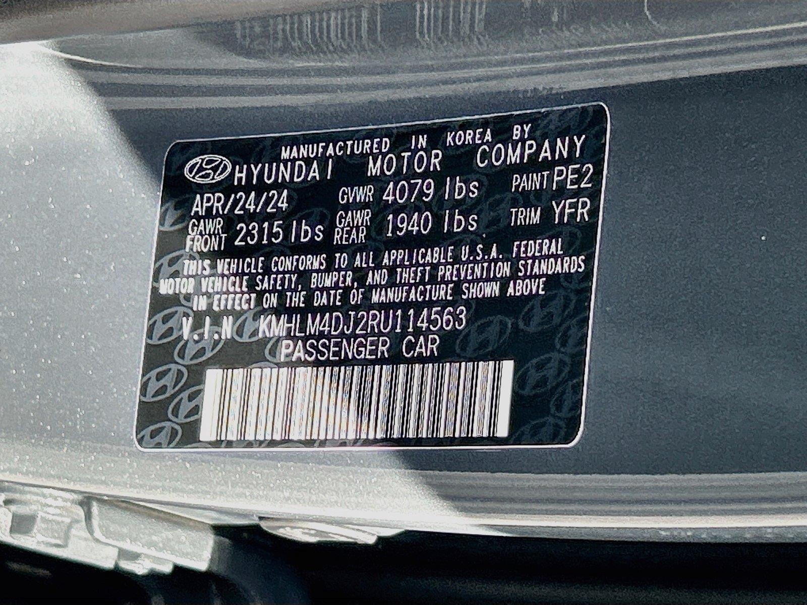 2024 Hyundai Elantra Hybrid Blue