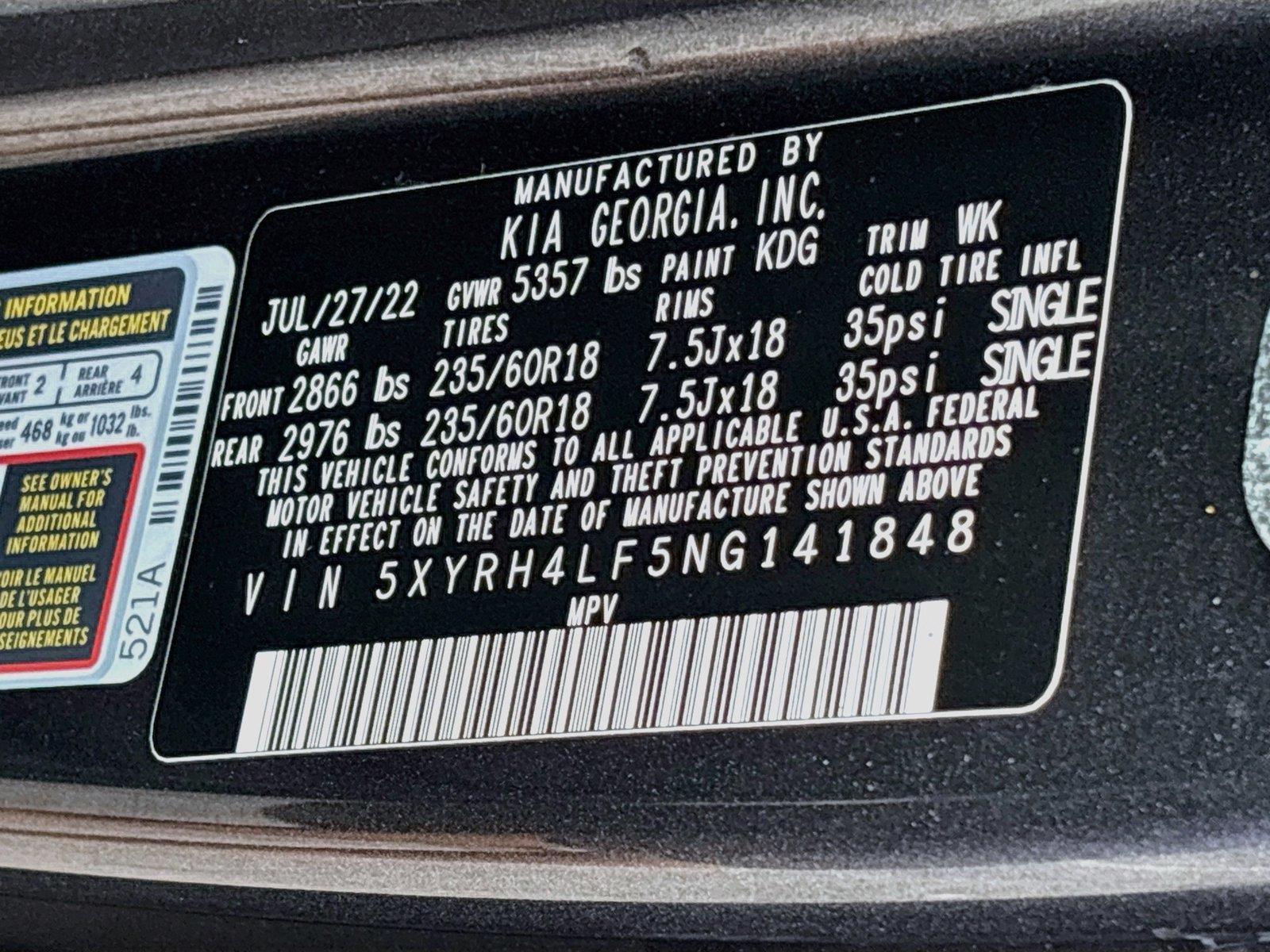 2022 Kia Sorento EX