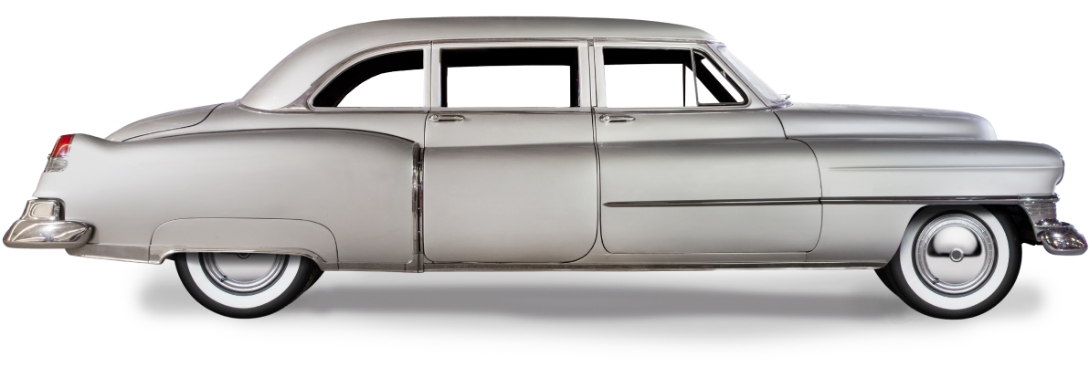 silver classic car
