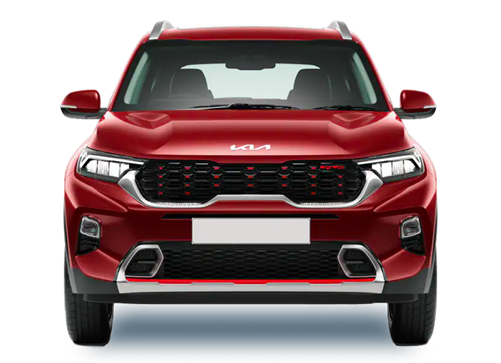 red Kia SUV