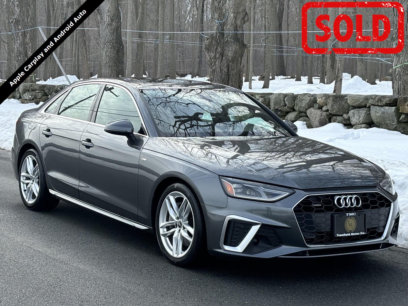 Daytona Gray Pearl Effect 2021 Audi A4 quattro Premium S Line 45 TFSI AWD Sedan All-Wheel Drive Automatic