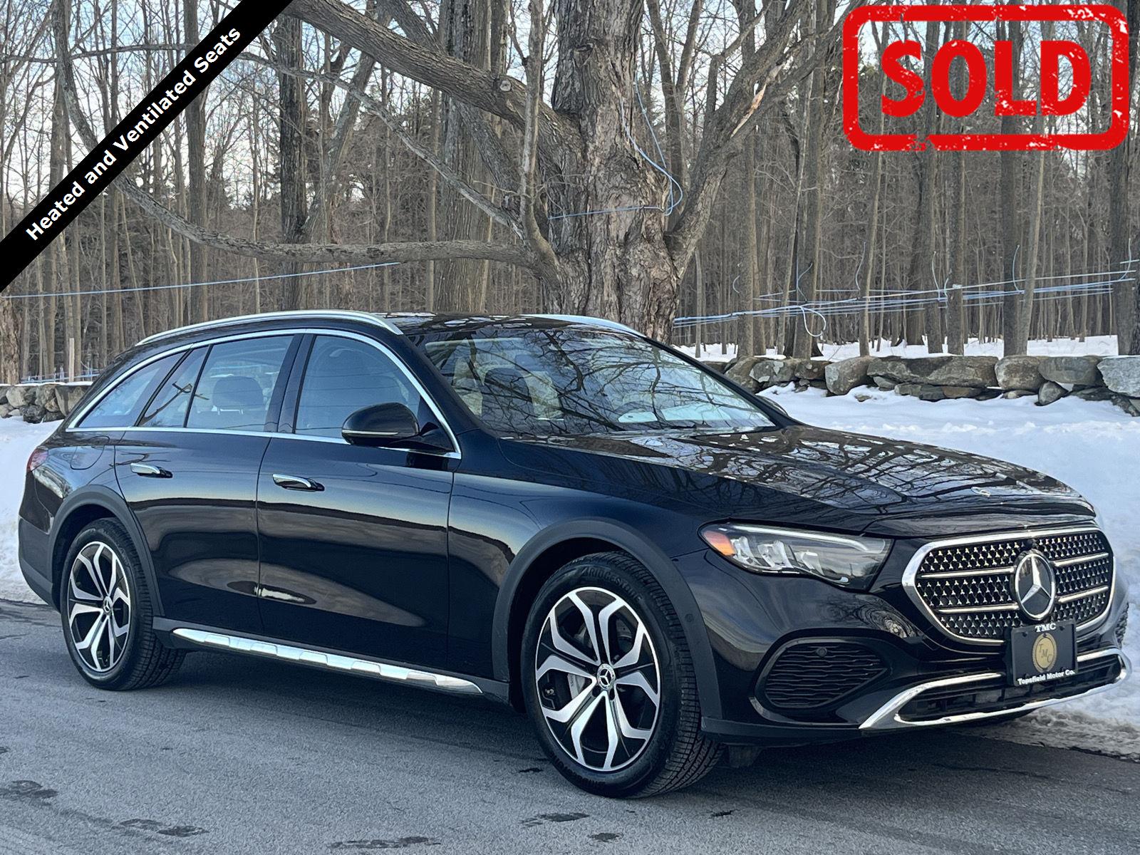 Black 2025 Mercedes-Benz E-Class All-Terrain E 450 4MATIC Wagon All-Wheel Drive Automatic