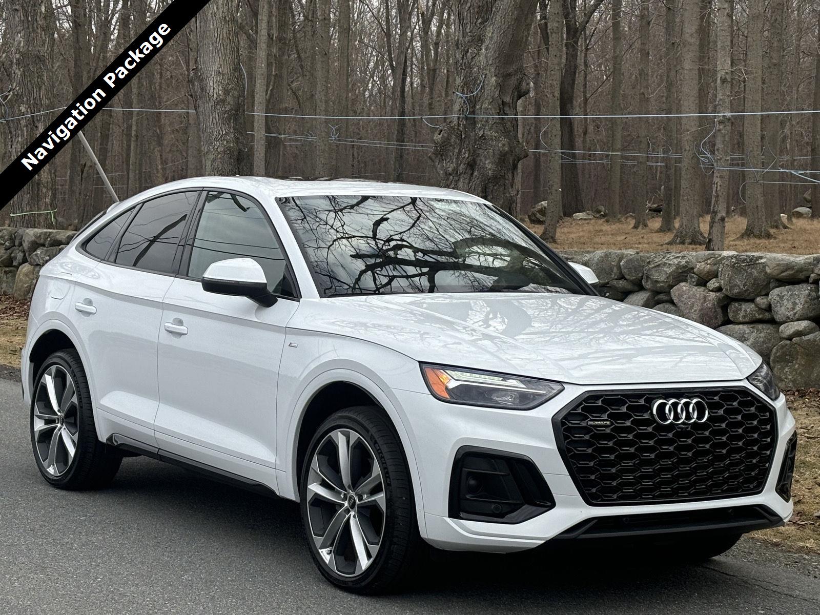 Glacier White Metallic 2023 Audi Q5 Sportback quattro Premium Plus S Line 45 TFSI AWD Sedan All-Wheel Drive Automatic