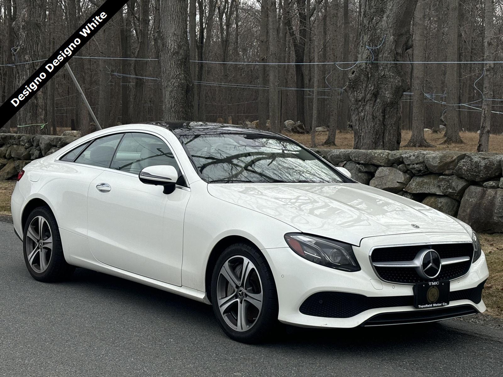 designo Diamond White Metallic 2019 Mercedes-Benz E-Class E 450 4MATIC Coupe AWD Coupe All-Wheel Drive Automatic