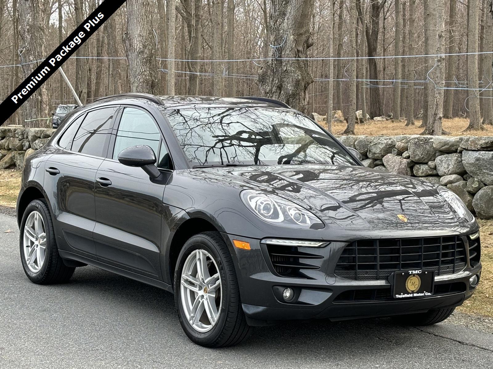 Gray (Volcano Grey Metallic) 2017 Porsche Macan S AWD SUV / Crossover All-Wheel Drive Automatic