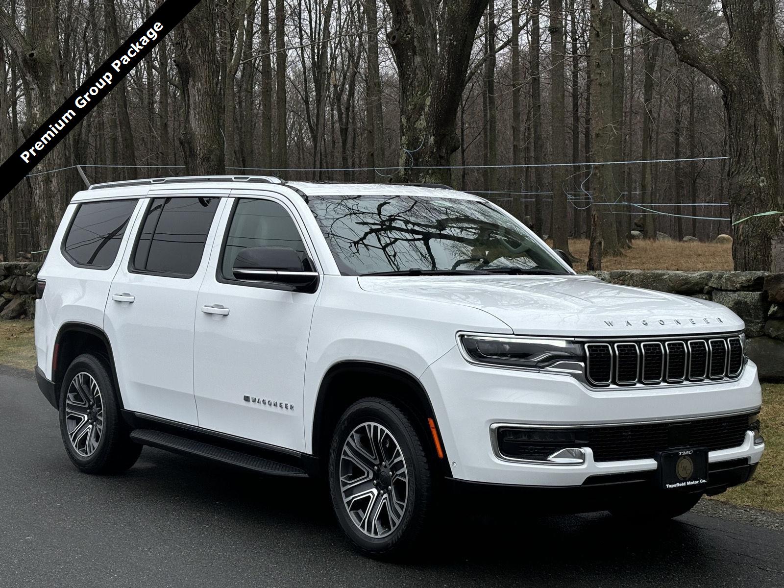 Bright White Clearcoat 2024 Jeep Wagoneer 4WD SUV / Crossover Four-Wheel Drive 8-Speed Automatic