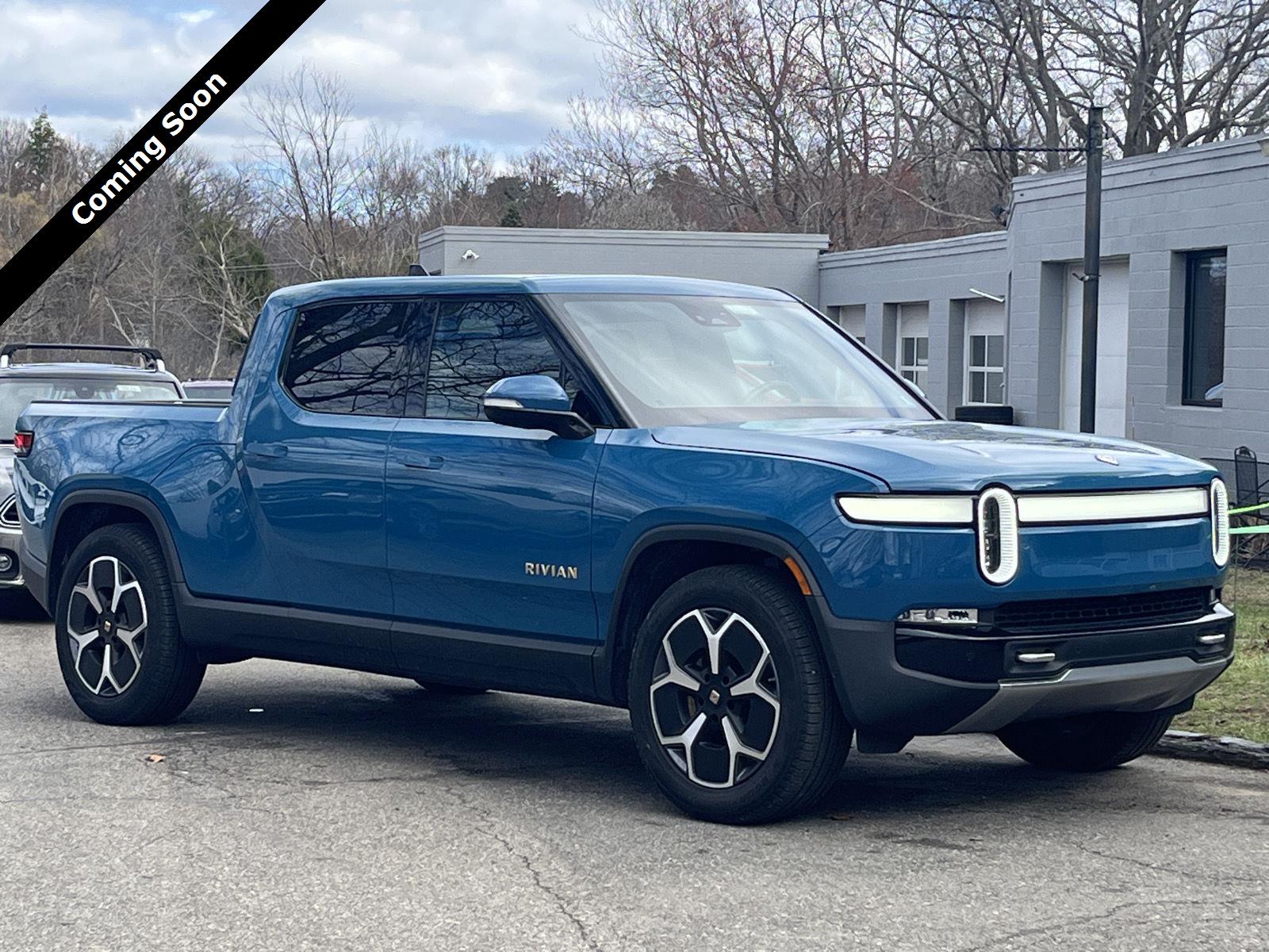 Rivian Blue 2022 Rivian R1T Adventure Crew Cab AWD Pickup Truck All-Wheel Drive Automatic