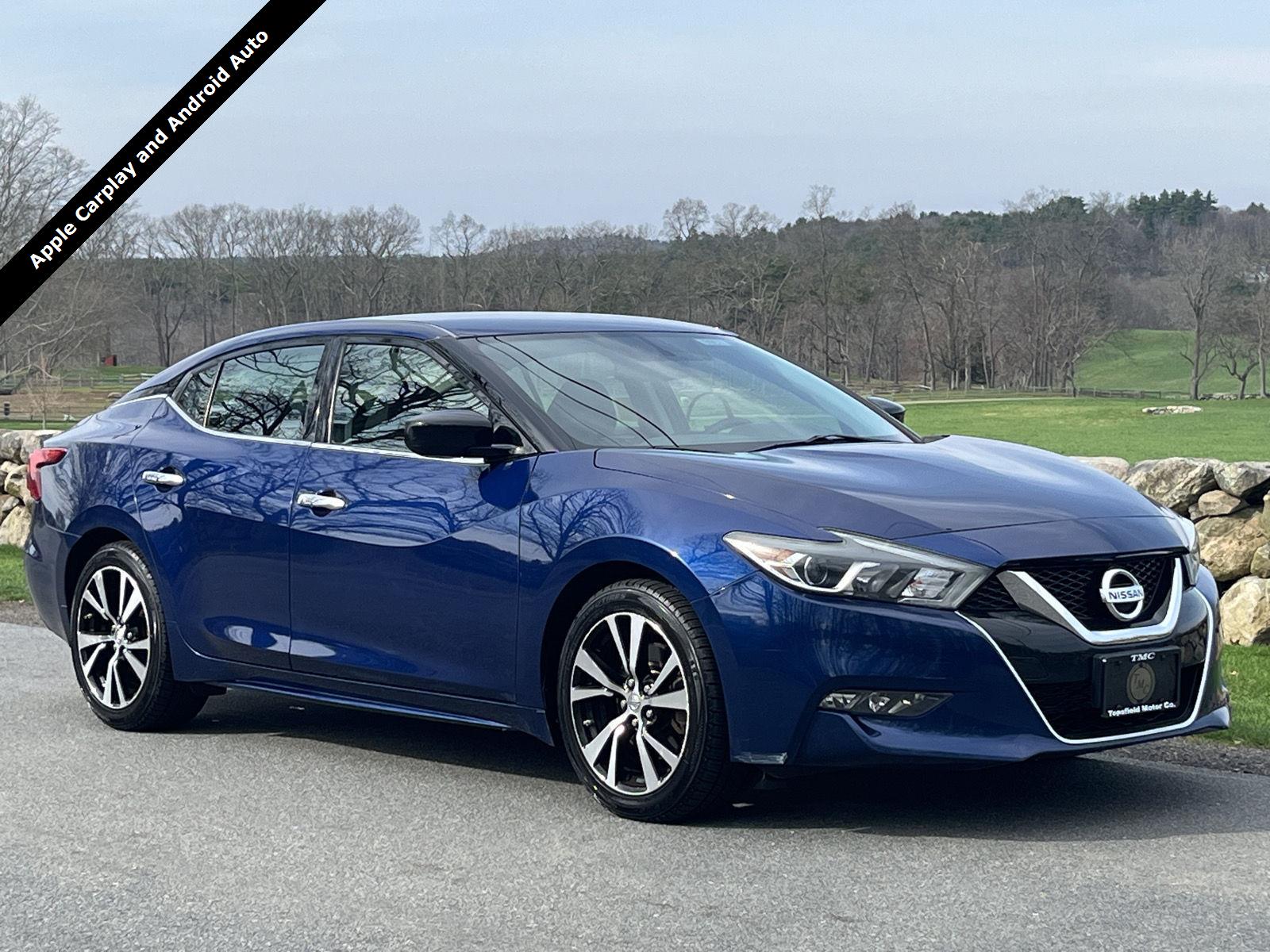 Deep Blue Pearl 2018 Nissan Maxima S FWD Sedan Front-Wheel Drive Continuously Variable Transmission