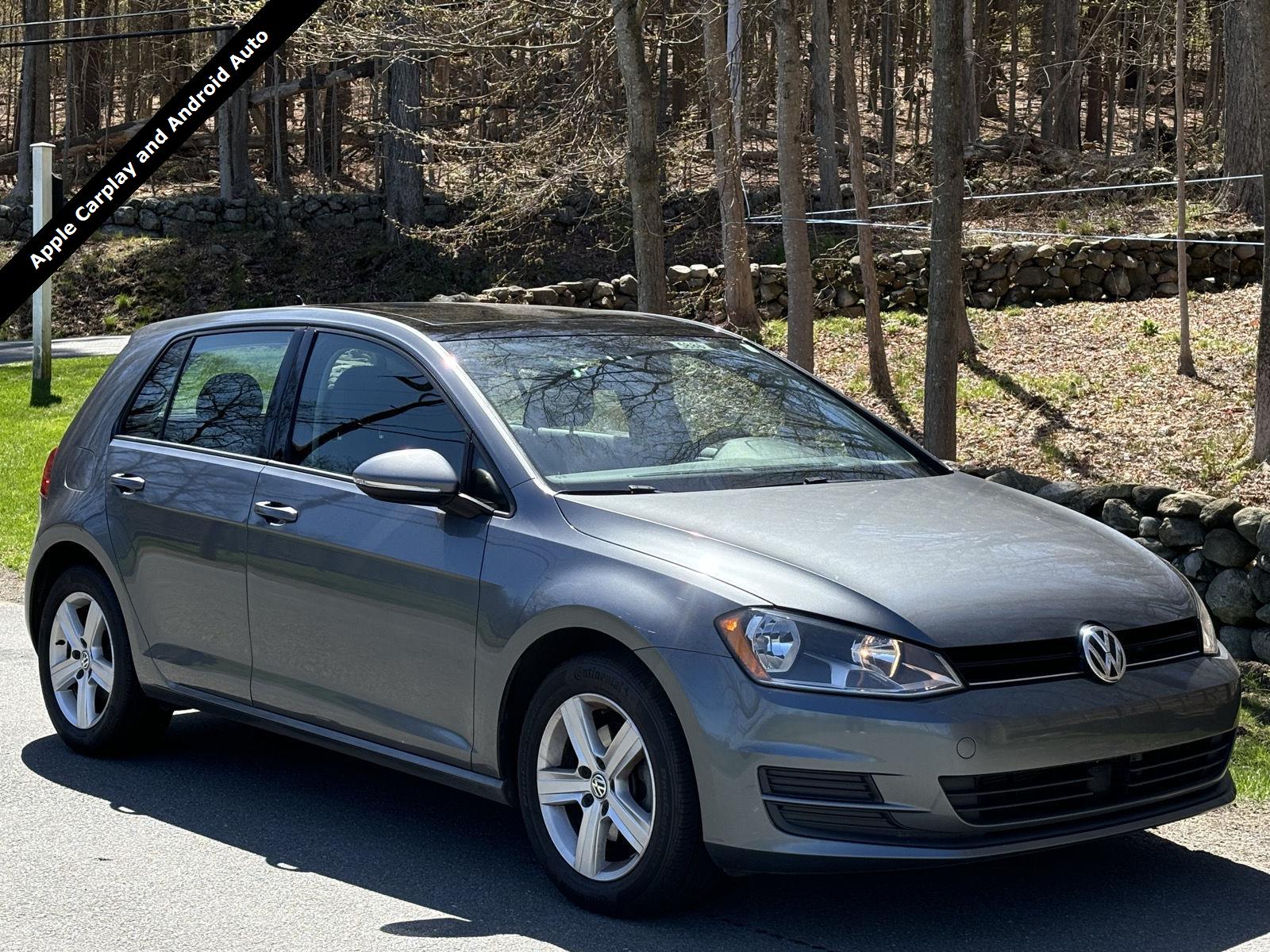 Platinum Gray Metallic 2017 Volkswagen Golf TSI Wolfsburg Edition 4-Door FWD Hatchback Front-Wheel Drive Automatic