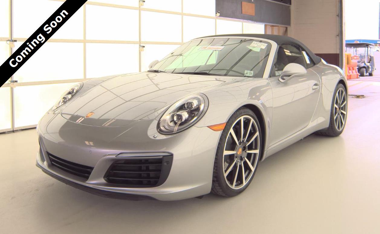 GT Silver Metallic 2017 Porsche 911 Carrera Cabriolet RWD Convertible Rear-Wheel Drive Automatic