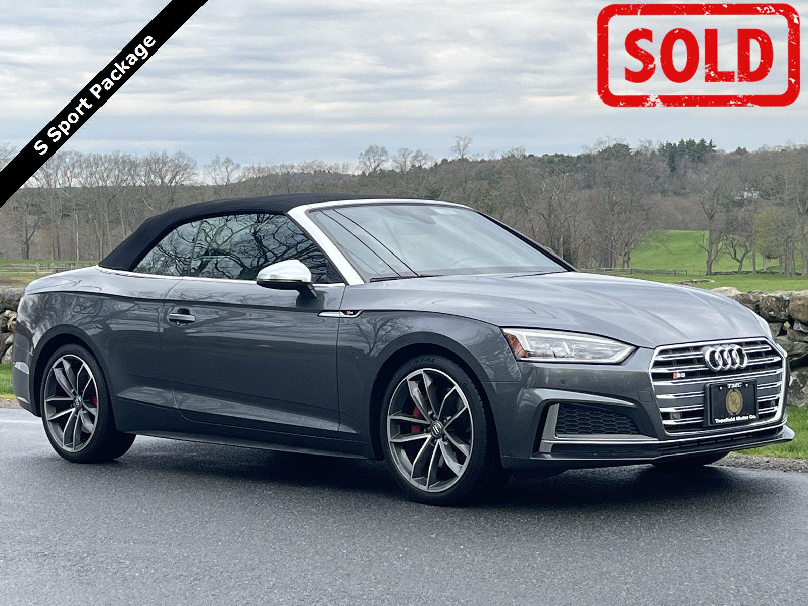Daytona Gray Pearl Effect/Black Roof 2018 Audi S5 3.0T quattro Premium Plus Cabriolet AWD Convertible All-Wheel Drive Automatic