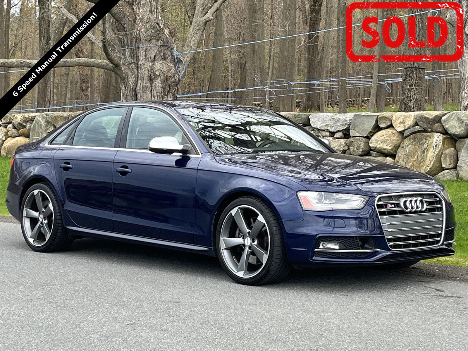 Estoril Blue Crystal Effect 2014 Audi S4 3.0T quattro Prestige Sedan AWD Sedan All-Wheel Drive 6-Speed Manual